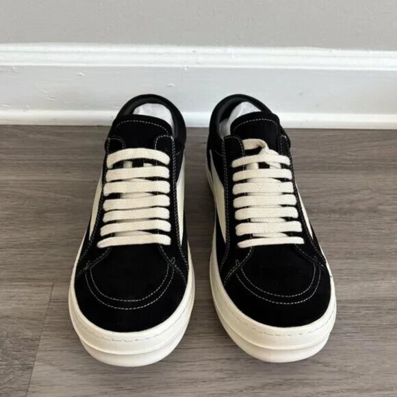 Rick Owens Black Suede Vans - Picture 1 of 4